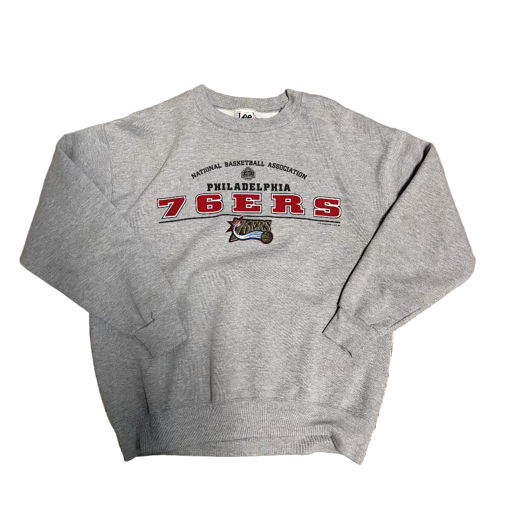 Sixers Y2K Logo Crewneck Sweatshirt Size L/XL