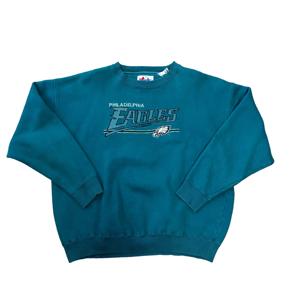 Eagles 90s Majestic Crewneck Sweatshirt Size 2X