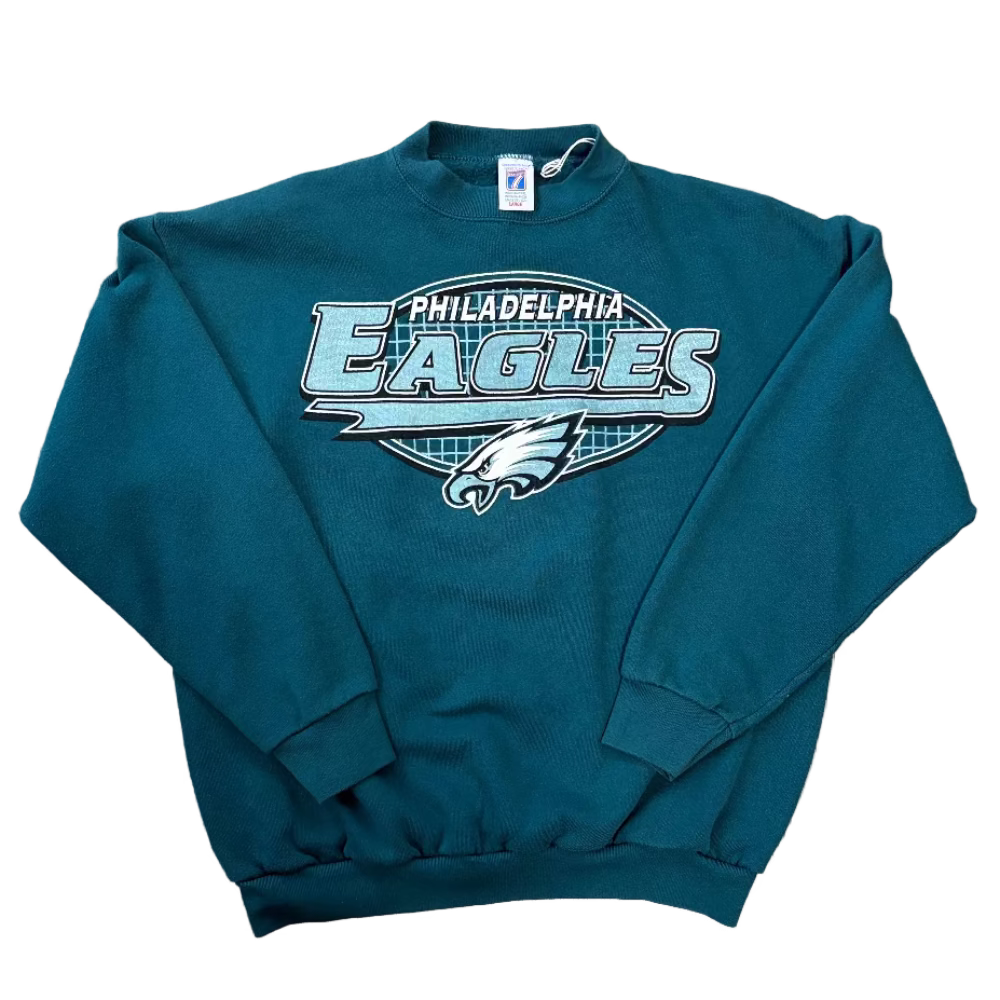 Eagles Logo 7 "Grid" Crewneck Sweatshirt Size M/L