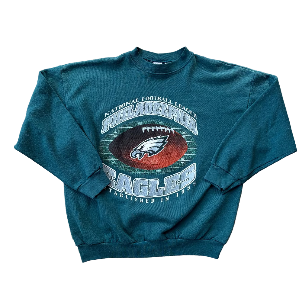 Eagles Logo 7 "Football" Crewneck Sweatshirt Size L