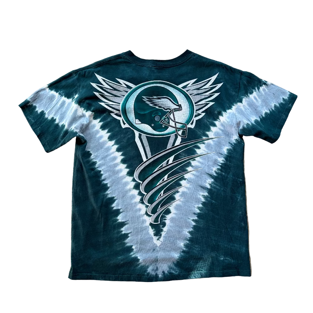 Eagles Midnight Green Tie Dye Tee Size L Back