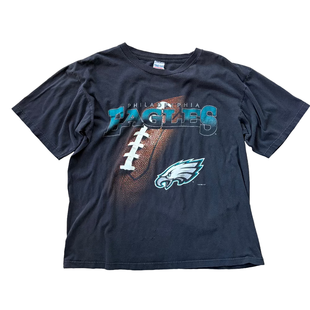 Eagles 90s True Fan Football Tee Size XL