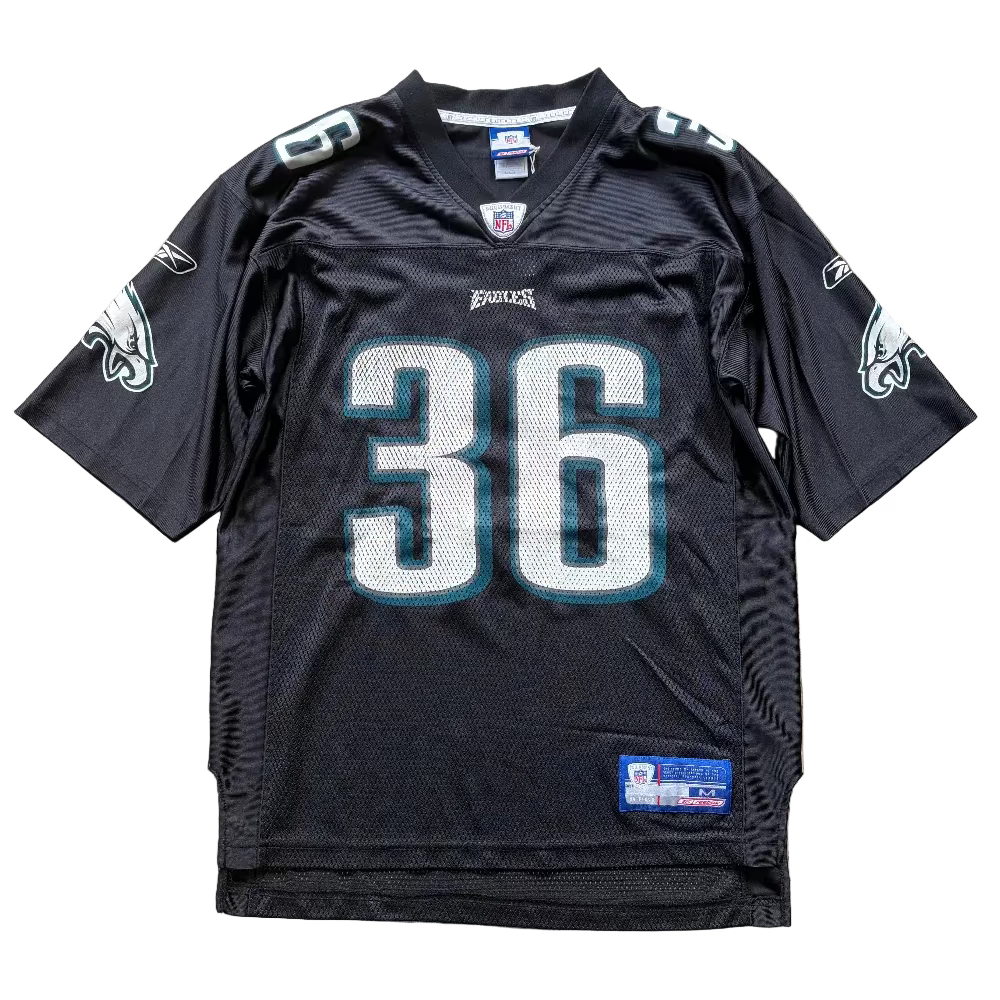 Eagles 2003 Brian Westbrook Reebok Black Jersey Shirt Size M