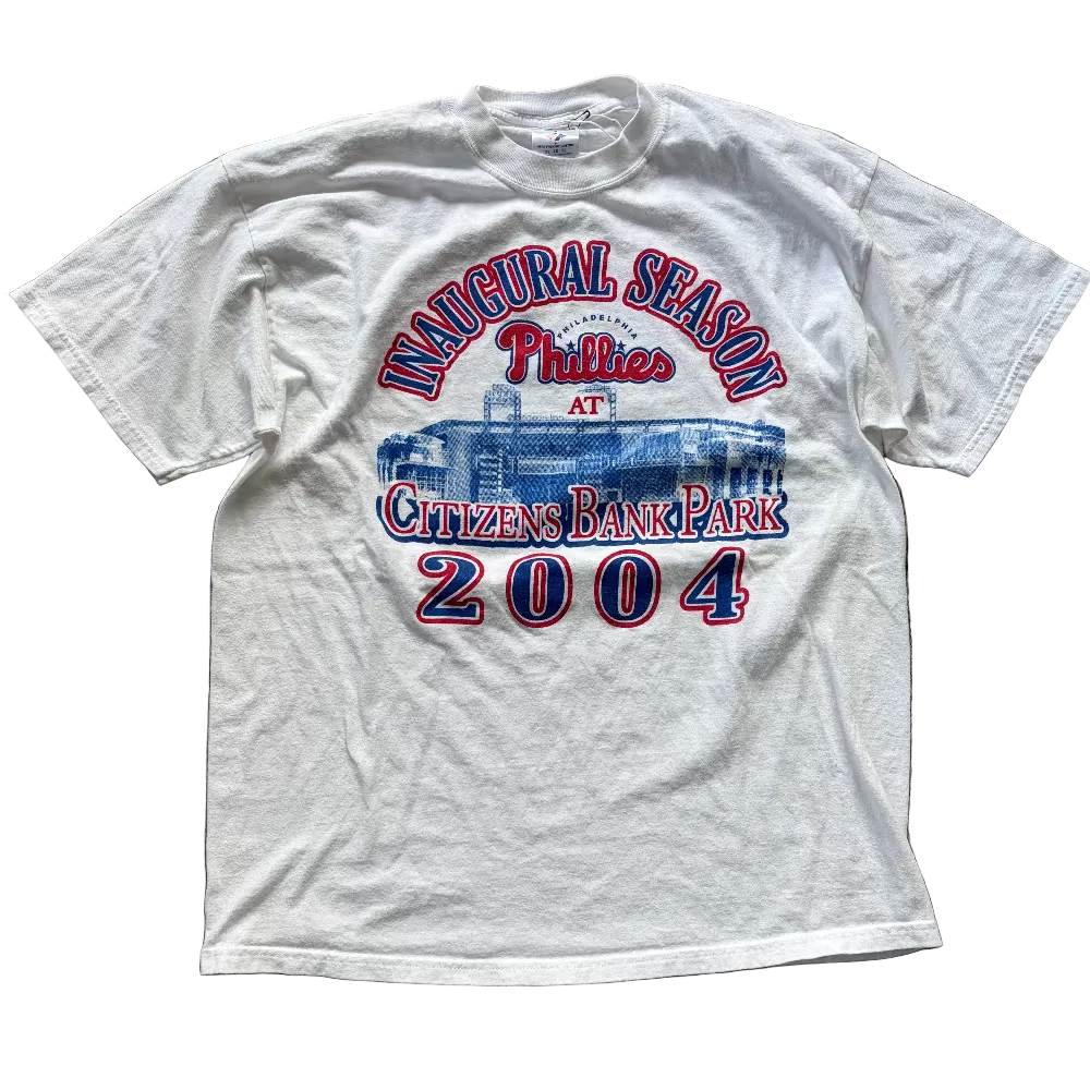 Phillies 2004 "Inaugural Season at the Bank" Shirt Size XL