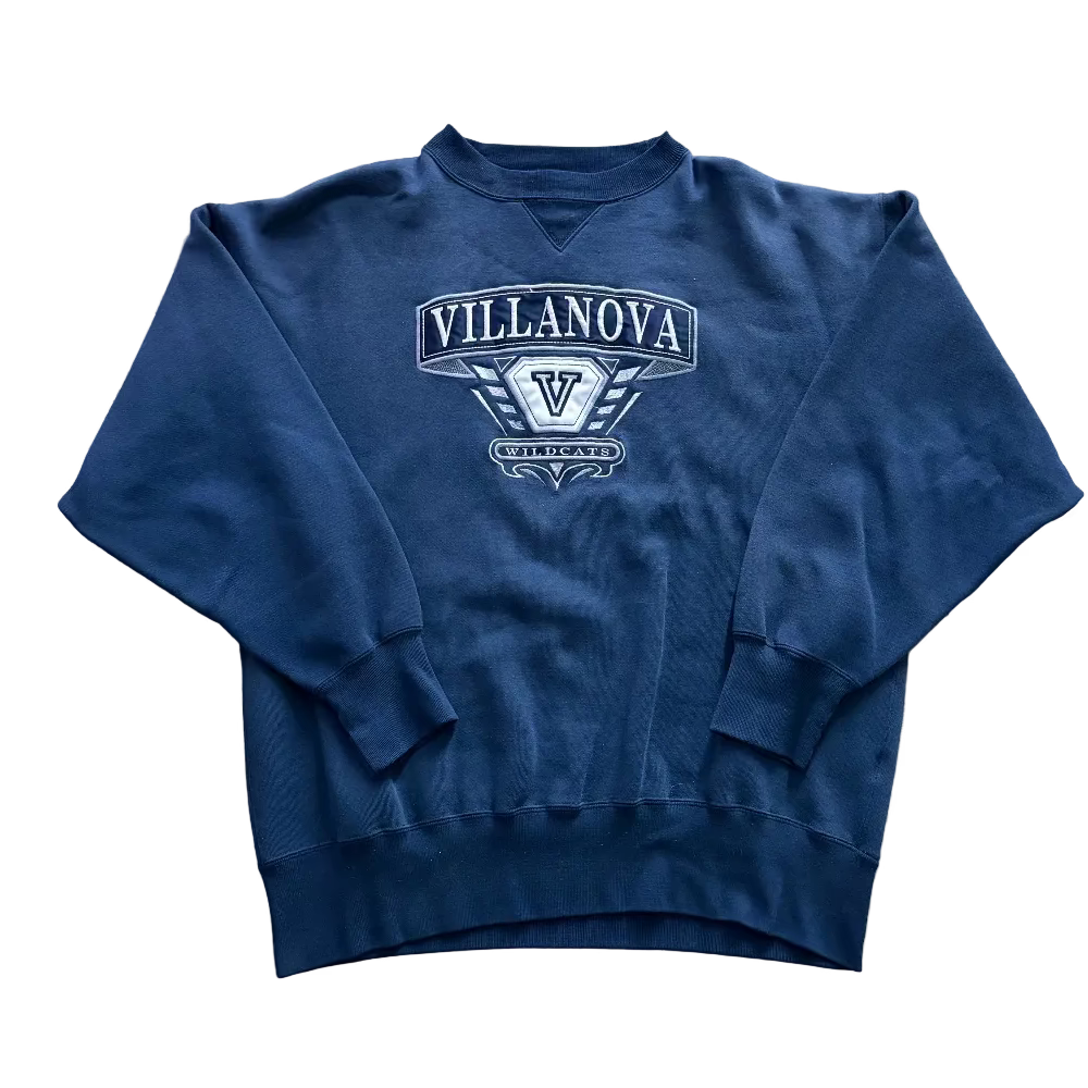 Villanova Wildcats 90s Midwest Sports Crewneck Size L